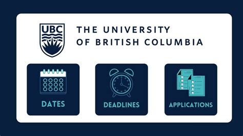 ubcjul|Dates and Deadlines .